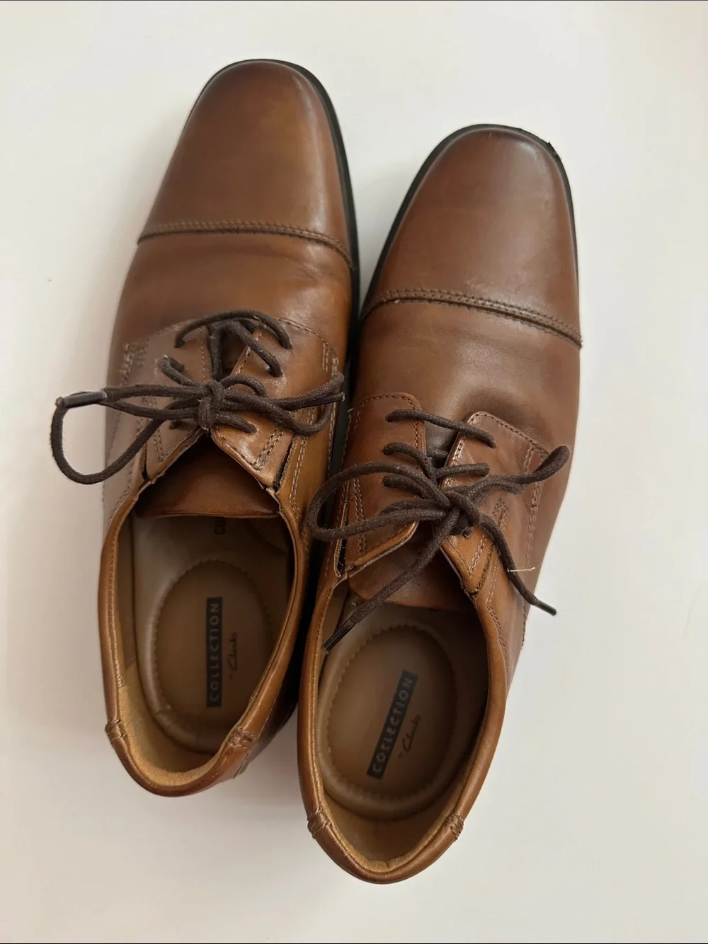 Men's Clark’s Classic Cap-Toe Dress Shoes - Brown